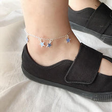 Load image into Gallery viewer, Women Luminous Beach Pentagon Star Silver Chain Anklets - Mega Discount Store Ghana