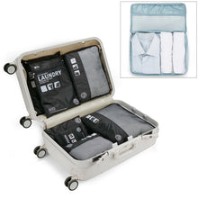 Load image into Gallery viewer, 7 in 1 Packing Cube Travel Storage Bags Unisex Portable Large Capacity Clothing Cosmetics Sorting Pouch Organizer - Mega Discount Store Ghana