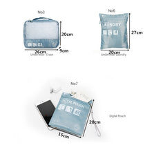 Load image into Gallery viewer, 7 in 1 Packing Cube Travel Storage Bags Unisex Portable Large Capacity Clothing Cosmetics Sorting Pouch Organizer - Mega Discount Store Ghana