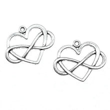 Load image into Gallery viewer, 1 pcs 27x22mm Heart Infinity Charm Infinity Knot Charm Infinity Heart Charm For Jewelry Making - Mega Discount Store Ghana