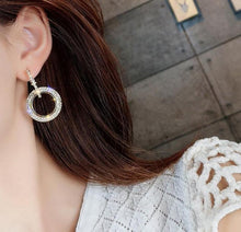 Load image into Gallery viewer, Rhinestone Crystal Earrings Round Earrings for Woman - Mega Discount Store Ghana