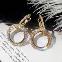 Load image into Gallery viewer, Rhinestone Crystal Earrings Round Earrings for Woman - Mega Discount Store Ghana