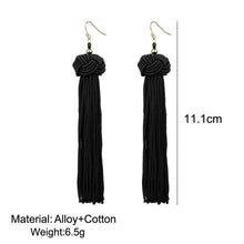 Load image into Gallery viewer, Tassel Earrings Long Dangles Ear Broncos Silk Fringed Jewellery for Women - Mega Discount Store Ghana