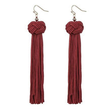 Load image into Gallery viewer, Tassel Earrings Long Dangles Ear Broncos Silk Fringed Jewellery for Women - Mega Discount Store Ghana