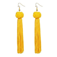 Load image into Gallery viewer, Tassel Earrings Long Dangles Ear Broncos Silk Fringed Jewellery for Women - Mega Discount Store Ghana