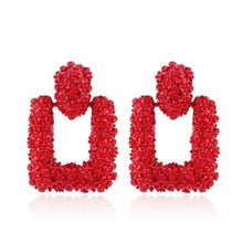 Load image into Gallery viewer, Vintage Earrings Geometric Statement Texture Metal Hanging Drop Earring - Mega Discount Store Ghana