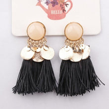Load image into Gallery viewer, Ethnic Bohemia Women Dangle Drop Earrings Round Resin Tassel Earrings - Mega Discount Store Ghana