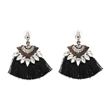 Load image into Gallery viewer, Women Earrings Accessories Fan Shaped Handmade Tassels Fringed Earrings Ethnic Jewelry - Mega Discount Store Ghana