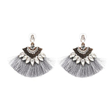 Load image into Gallery viewer, Women Earrings Accessories Fan Shaped Handmade Tassels Fringed Earrings Ethnic Jewelry - Mega Discount Store Ghana