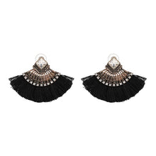 Load image into Gallery viewer, Women Earrings Accessories Fan Shaped Handmade Tassels Fringed Earrings Ethnic Jewelry - Mega Discount Store Ghana