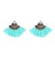 Load image into Gallery viewer, Women Earrings Accessories Fan Shaped Handmade Tassels Fringed Earrings Ethnic Jewelry - Mega Discount Store Ghana