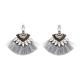 Load image into Gallery viewer, Women Earrings Accessories Fan Shaped Handmade Tassels Fringed Earrings Ethnic Jewelry - Mega Discount Store Ghana
