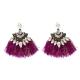 Load image into Gallery viewer, Women Earrings Accessories Fan Shaped Handmade Tassels Fringed Earrings Ethnic Jewelry - Mega Discount Store Ghana
