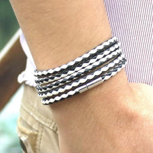 Load image into Gallery viewer, Couple Leather Bracelet Charm Vintage Black Bracelet - Mega Discount Store Ghana
