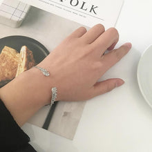 Load image into Gallery viewer, Angel Wings Silver Plated Crystal Adjustable Woman Bracelet - Mega Discount Store Ghana
