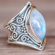 Load image into Gallery viewer, Vintage Silver Big Stone Ring for Women Fashion Bohemian Boho Jewelry - Mega Discount Store Ghana