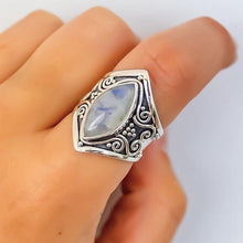 Load image into Gallery viewer, Vintage Silver Big Stone Ring for Women Fashion Bohemian Boho Jewelry - Mega Discount Store Ghana
