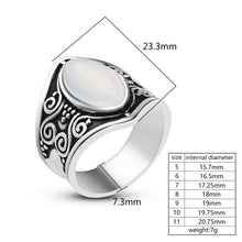 Load image into Gallery viewer, Vintage Silver Big Stone Ring for Women Fashion Bohemian Boho Jewelry - Mega Discount Store Ghana