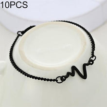 Load image into Gallery viewer, Simple Personality Bileklik Ecg Figure Lightning Bracelet Couple Heartbeat Frequency Bracelet - Mega Discount Store Ghana