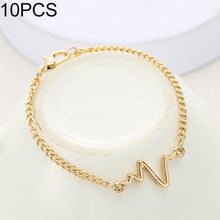 Load image into Gallery viewer, Simple Personality Bileklik Ecg Figure Lightning Bracelet Couple Heartbeat Frequency Bracelet - Mega Discount Store Ghana