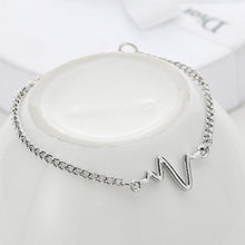 Load image into Gallery viewer, Simple Personality Bileklik Ecg Figure Lightning Bracelet Couple Heartbeat Frequency Bracelet - Mega Discount Store Ghana
