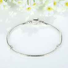 Load image into Gallery viewer, 17-21cm Silver Snake Chain Link Bracelet Fit European Charm Pandora Bracelet, (Silver Plated) - Mega Discount Store Ghana