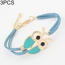 Load image into Gallery viewer, Owl Decorated Artificial Leather Retro Bracelet - Mega Discount Store Ghana