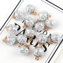 Load image into Gallery viewer, 50pcs 16mm Colorful Transparent Glass Ball Star Charms Pendant - Mega Discount Store Ghana