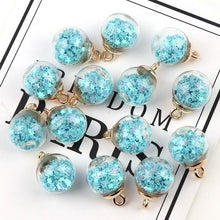 Load image into Gallery viewer, 50pcs 16mm Colorful Transparent Glass Ball Star Charms Pendant - Mega Discount Store Ghana