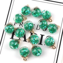 Load image into Gallery viewer, 50pcs 16mm Colorful Transparent Glass Ball Star Charms Pendant - Mega Discount Store Ghana