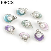 Load image into Gallery viewer, 10 PCS Enamel Shell Charm Necklace Making Alloy Beads Fit Bracelet DIY, Random Color deliver - Mega Discount Store Ghana