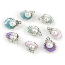 Load image into Gallery viewer, 10 PCS Enamel Shell Charm Necklace Making Alloy Beads Fit Bracelet DIY, Random Color deliver - Mega Discount Store Ghana