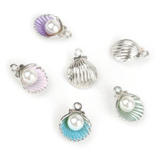 Load image into Gallery viewer, 10 PCS Enamel Shell Charm Necklace Making Alloy Beads Fit Bracelet DIY, Random Color deliver - Mega Discount Store Ghana
