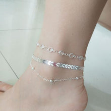 Load image into Gallery viewer, 3 PCS/Set Antique Plated Handmade Anklet Bracelet Crystal Anklet Set - Mega Discount Store Ghana