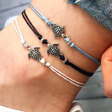 Load image into Gallery viewer, Summer Beach Turtle Shaped Charm Rope String Anklets Women Ankle Bracelet - Mega Discount Store Ghana