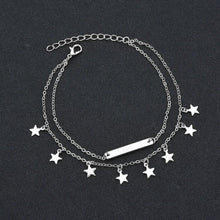 Load image into Gallery viewer, Antique Plated Stars Pendant Anklet Dual-layer Foot Chain Ankle Bracelet - Mega Discount Store Ghana