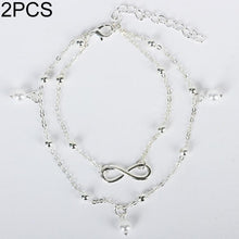 Load image into Gallery viewer, Summer Style Gold/Silver Color Layered Chain Infinity Charm Anklets For Women Ankle Bracelet - Mega Discount Store Ghana