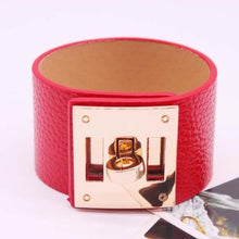 Load image into Gallery viewer, Punk Wide Leather Bracelets Bangles for Women Cuff Bracelet - Mega Discount Store Ghana
