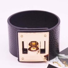 Load image into Gallery viewer, Punk Wide Leather Bracelets Bangles for Women Cuff Bracelet - Mega Discount Store Ghana