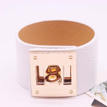 Load image into Gallery viewer, Punk Wide Leather Bracelets Bangles for Women Cuff Bracelet - Mega Discount Store Ghana