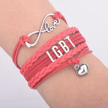 Load image into Gallery viewer, LGBT Words Rainbow Bracelet - Mega Discount Store Ghana