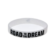 Load image into Gallery viewer, Road to the Dream Silicone Wristband Ink Filled Logo Bracelet Adult Size 20cm(WHITE) - Mega Discount Store Ghana