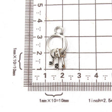Load image into Gallery viewer, 10 PCS 25mm x14mm Keys Charms Antique Silver Tone Cute for necklace pendant charms jewelry making - Mega Discount Store Ghana