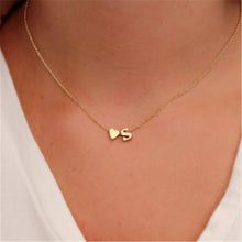 Load image into Gallery viewer, Fashion Tiny Dainty Heart Initial Necklace Personalized Letter Necklace Name Jewelry accessories - Mega Discount Store Ghana