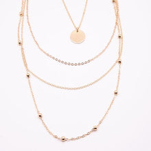 Load image into Gallery viewer, New fashion trendy jewelry copper choker multi layer necklace gift for women Boho Layering Chokers - Mega Discount Store Ghana