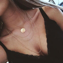 Load image into Gallery viewer, New fashion trendy jewelry copper choker multi layer necklace gift for women Boho Layering Chokers - Mega Discount Store Ghana