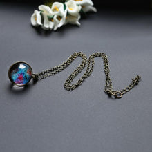 Load image into Gallery viewer, Double-sided Glass Globe Solar Cosmic Starry Necklace Galaxy Pendant - Mega Discount Store Ghana