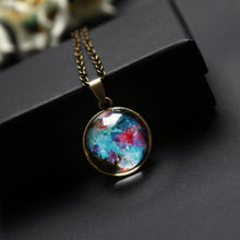 Load image into Gallery viewer, Double-sided Glass Globe Solar Cosmic Starry Necklace Galaxy Pendant - Mega Discount Store Ghana