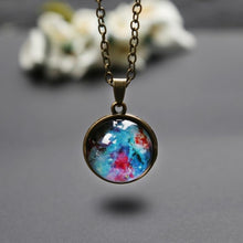 Load image into Gallery viewer, Double-sided Glass Globe Solar Cosmic Starry Necklace Galaxy Pendant - Mega Discount Store Ghana