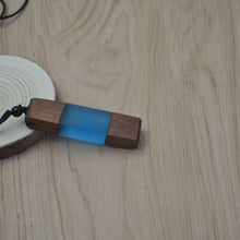 Load image into Gallery viewer, Men Woman Fashionable Wood Resin Necklace Pendant, Woven Rope Chain, Random Color Delivery - Mega Discount Store Ghana